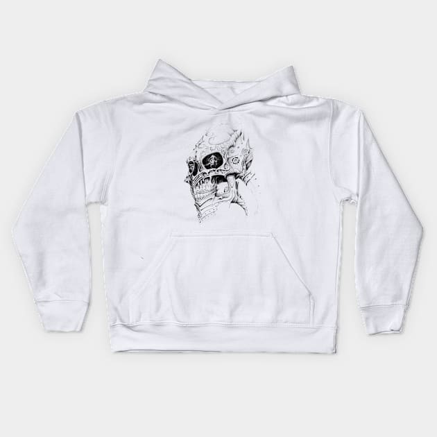 Metal Head Kids Hoodie by abei